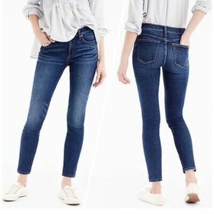 J.Crew 27 Toothpick Jeans Vista Wash 8" Rise